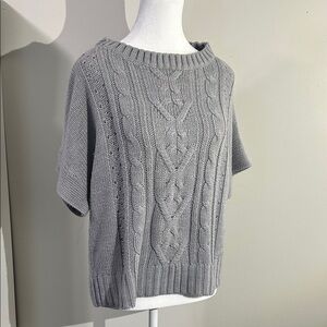 Fashion Bug Gray Cable Knit Sweater